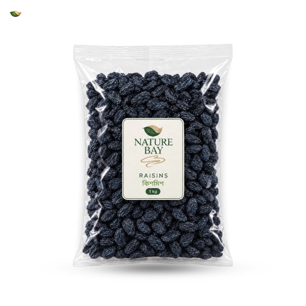 Nature_bay_Black_Raisins.webp প্রিমিয়াম ব্ল্যাক কিশমিশ (Black Raisins) – প্রাকৃতিক মিষ্টি স্বাদে ভরপুর বাছাইকৃত কালো কিশমিশ